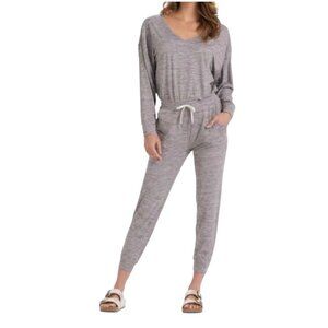 Vuori Lux Performance Jumpsuit In Clay Heather Size M